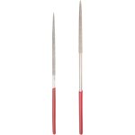2mm x 100mm and 3mm x 140mm round diamond needle file 150 grit set 7pcs