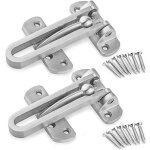 2pack entrebailleur de s�curit� porte acier fen�tre garde verrou porte d'entr�e sans cha�ne loquet de ...