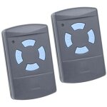 2pack t�l�commande de garage sdre hsm4 868 mhz avec 4 boutons couleur bleue remplacer les �metteurs hormann ...