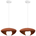 2pcs 30cm suspension lustre moderne lustre personnalis� cr�atif d'int�rieur plafonnier r�tro e27 orange ...