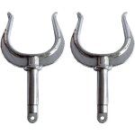 2pcs 316 stainless steel boat boat boat kayak side clamp system oar lock