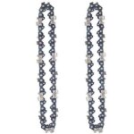 [jamais utilis�] 2pcs 4 pouces mini tron�onneuse �lectrique sans fil cha�ne de scie � cha�ne pour la ...