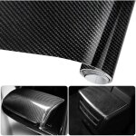 2pcs)6d film autocollant �tanche de voiture adh�sif vinyle en fibre de carbone 1. 57m x 0. 3m imperm�able ...