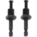 2pcs adaptateur de mandrin de perceuse � percussion �lectrique adaptateur de tige hexagonale filetage ...