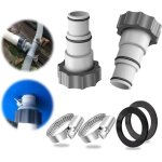 2pcs adaptateur tuyau piscine, adaptateur pour piscine intex, adaptateur tuyau autre accessoire pour ...