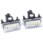 2pcs allume la lampe de plaque d'immatriculation de 12v smd3528 la plaque d'immatriculation de la voiture ...