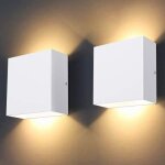 2pcs applique murale int�rieur, 6w appliques led d'int�rieur, moderne applique murale d�corative 3000k ...