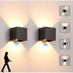 2pcs applique murale led avec d�tecteur de mouvement, 12 w applique murale, applique murale d'ext�rieur ...