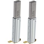 2pcs balais de charbon remplacement compatible avec 30 / 60 / 70 / 80 / 90l aspirateurs industriels 11x6x29mm ...