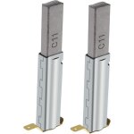 2pcs balais de charbon remplacement compatible avec 30 / 60 / 70 / 80 / 90l aspirateurs industriels 11x6x29mm ...