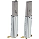 2pcs balais de charbon remplacement compatible avec 30 / 60 / 70 / 80 / 90l aspirateurs industriels 11x6x29mm ...
