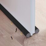 2pcs bas de porte double isolant, fond joint de porte, isolant phonique thermique bande d'�tanch�it�, ...