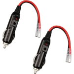 2pcs câbles de prise mâle pour allume - cigare, pour allume - cigare avec câble d'alimentation 16 awg ... 2pcs câbles de prise mâle pour allume - cigare, pour allume - cigare avec câble d'alimentation 16 awg ...