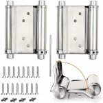 2pcs charni�res de porte de saloon - gond porte battante - charni�re � ressort - capacit� de charge jusqu'� ...