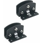 2pcs de charni�res de porte en verre vitrine armoire � vin clip charni�re de porte(adapt� pour le verre ...