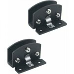 2pcs de charni�res de porte en verre vitrine armoire � vin clip charni�re de porte(adapt� pour le verre ...