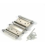 2pcs charni�res � ressort double action en acier inox charni�res de porte de saloon gond porte battante, ...