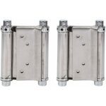 2pcs charni�res � ressort double action en acier inox charni�res de porte de saloon gond porte battante, ...