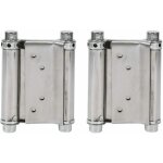Tuserxln - 2pcs charnires  ressort double action en acier inox charnires de porte de saloon gond porte ...