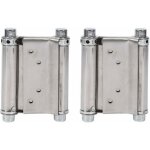 2pcs charni�res � ressort double action en acier inox charni�res de porte de saloon gond porte battante, ...
