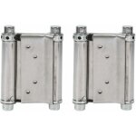 2pcs charni�res � ressort double action en acier inox charni�res de porte de saloon gond porte battante, ...