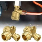 2pcs clapet anti retour compresseur en cuivre 10mm 16mm 20mm valve anti retour compresseur antirouille ...