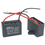 2pcs condensateur cbb61 450v ac 50 / 60hz 6uf ? longueur c�ble 95mm ? id�al pour ventilateurs de plafond ...