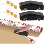 2pcs coupeur de papier cadeau, d�coupe de papier d'emballage cadeau, coupe papier d'emballage avec 6 ...