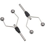 2pcs double bi - ceramic tip fly tieing bobbin holder pour la bobine standard de p�che des mouches lure ...