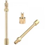 2pcs extension de valve anti - retour de 14 cm avec d�monte - obus - air pneu valve extension - rallonge ...