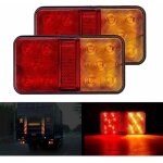 2pcs feu arrire led multifonction 10 - 30v tanche clignotant position parking pour camion remorque ...