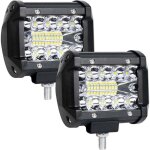 2pcs feux de travail led 12v, 60w, eclairage pour voiture, 6000k 3600lm 9v - 30v �tanche ip68 led phare ...