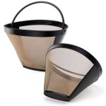 2pcs filtre caf� permanent filtre, 100 mailles filtre � caf� r�utilisable pour machine � caf� cuisine ...