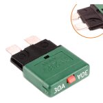 2pcs fusible de voiture 30a / disjoncteur à fusible à réinitialisation moyenne / prise de fusible à lame ... 2pcs fusible de voiture 30a / disjoncteur à fusible à réinitialisation moyenne / prise de fusible à lame ...