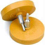 2pcs gomme de carrossier pour ornements 88 mm roue caoutchouc gomme gomme perceuse disque gomme autocollant ...