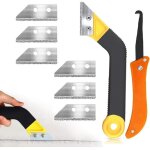 2pcs grattoir joint carrelage, outil de d�capant � coulis, ensemble d'outils de nettoyage de coulis de ...