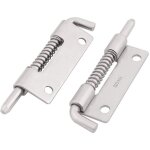 2pcs loquet a ressort targette a ressort verrou de porte serrure pour meuble portail garage acier inox ...
