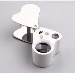 2pcs loupe de bijoutier pliable avec lumire - 30 x 60 cm - ?illet de bijoutier lumineux led - pour l'observat ...