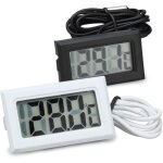 2pcs mini thermomtre numrique intrieur / extrieur avec sonde, moniteur de temprature lectronique, ...