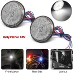 2pcs moto led r�flecteur, universal feux de remorque led 12v feu arriere pour remorque feu de gabarit ...