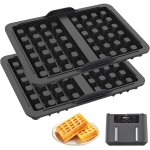 2pcs moules � gaufres belges en silicone pour friteuse ninja af400eu, af500eu, af451eu et af500de, moule ...