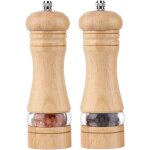 2pcs moulins � poivre et sel, manuel moulins � �pices, moulin � poivre en bois, salieres et poivrieres ...