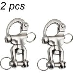 2pcs mousqueton pivotant  emerillon, mousqueton pivotant inox accessoires maillons rapides crochet  ...