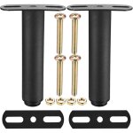 2pcs pieds de lit ajustables 18 - 33cm, pieds de meuble r�tractables, pieds de table, pieds t - forme ...