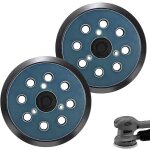 2pcs plateau ponceuse pour makita 125mm, plateau de pon�age 8 trous pour makita bo 5010, 5030, 5031, ...