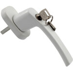 2pcs poign�es de fen�tre verrouillables, poign�e de fen�tre � cl� pour s�curit� enfant, adapt� aux fen�tres ...