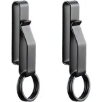 2pcs porte clé clip, porte - clés tactique avec 4pcs anneaux, en acier inoxydable pour ceinture de hommes ... 2pcs porte clé clip, porte - clés tactique avec 4pcs anneaux, en acier inoxydable pour ceinture de hommes ...