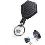 2pcs porte - cls rtractable trs rsistant fermeture magntique enrouleur badge rtractable porte - ...