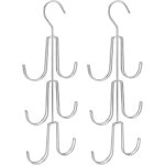 2pcs rangement de sac � main avec 6 crochets, porte foulard, rangement ceinture, support de rangement ...