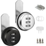 2pcs serrure boite aux lettres, serrure a code, verrou placard, serrures de bo�te 25mm, verrou porte, ...